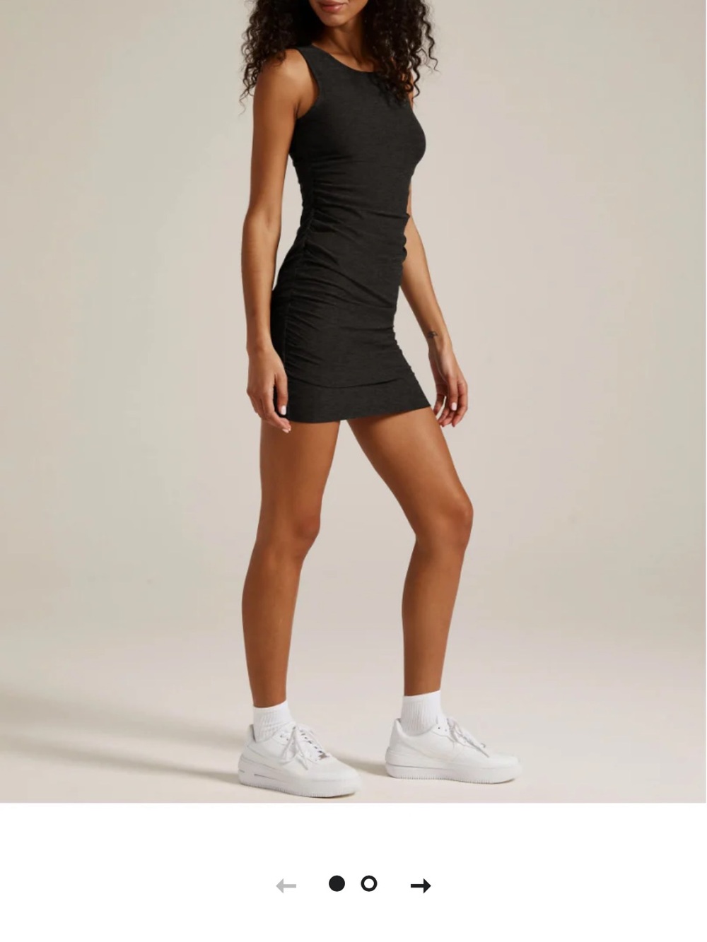Beyond Yoga Navy Sleeveless Mini Dress Spacedye